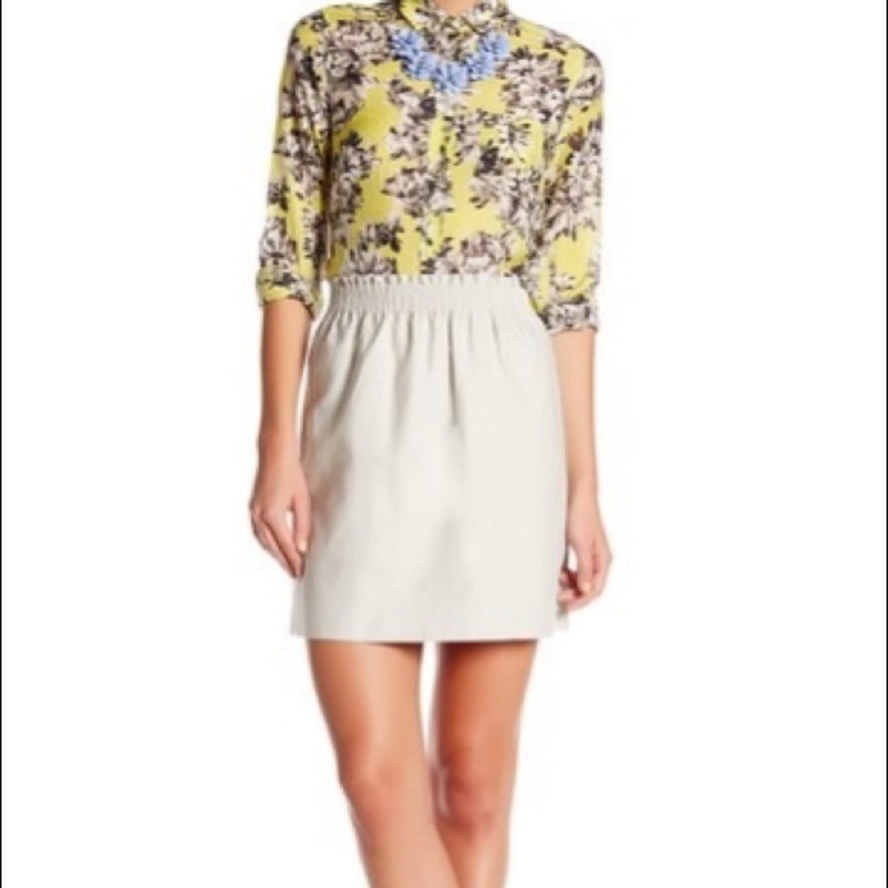 J.Crew linen blend sidewalk skirt